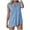 Light Blue, variant on Women's V-Neck Sleeveless Tank Top, Casual Button Detail Crepe Top, Versatile Cute Style for Everyday, Vacation & All Seasons White S