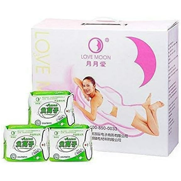 Winalite Lovemoon Sanitary Napkins Pantiliner WinIon Anion Sanitary Napkins Pantiliner Anion Pads (16 Packs x 24 Pads)