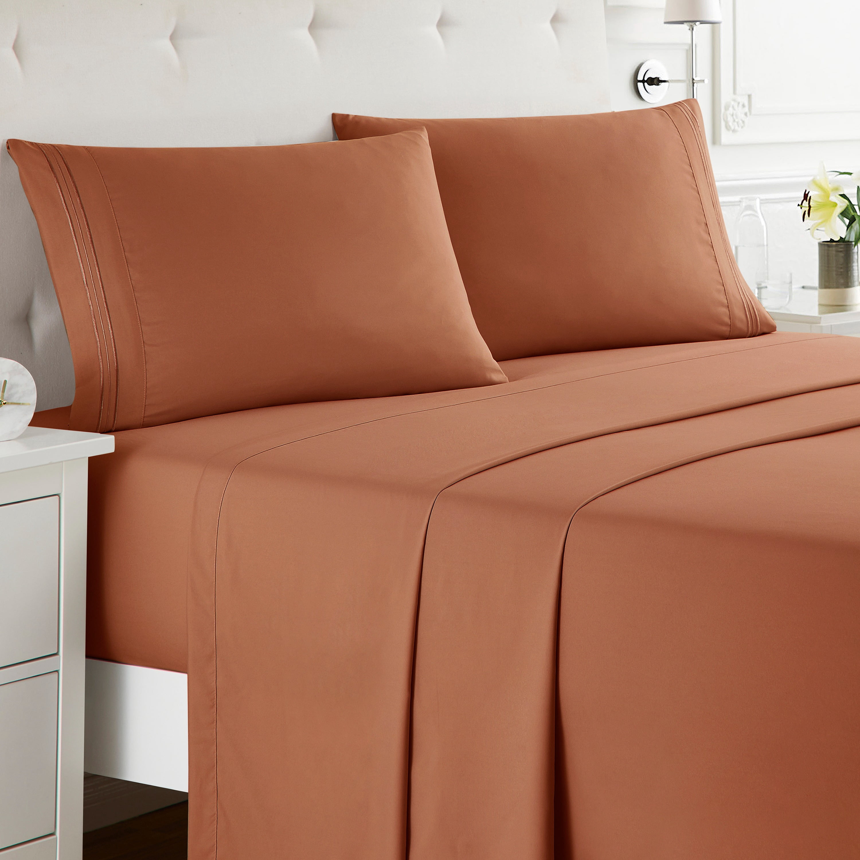Double Brushed Microfiber Bed Sheet Set 