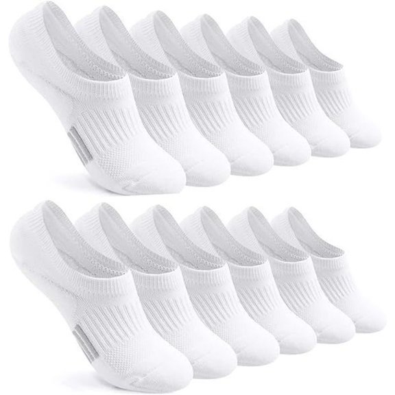 TELOLY No Show Socks Womens Cushioned Low Cut Athletic Liner for Sneakers Ankle Invisible Running Socks Non Slip