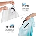 thumbnail image 3 of Premium Velvet Hangers Set Of 50 - Non-slip Velvet Hangers - 360 Swivel Hook, 3 of 5