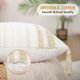 thumbnail image 4 of Set of 2 Boho Lumbar Decorative Throw Pillow Covers for Bed Bedroom Neutral Accent Cushion Cover Tufted Woven Pillow Case, 12X20, Khaki and Cream Whit, 4 of 4