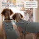 thumbnail image 5 of Abrigo de invierno para perros Kuoser Canvas, cálido, reflectante, gris, 5 of 7