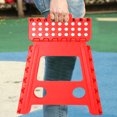 thumbnail image 2 of Tarente Dot Plastic Folding Stool Small Chair Advanced Portable Massage Stool 29 * 22 * 39cm(Red), 2 of 7