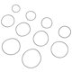 thumbnail image 2 of 200 PCS anillo sello de goma juntas a prueba de agua juntas de lavadora de sellado accesorio, 2 of 5