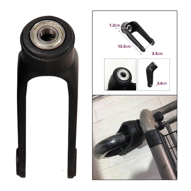 ziyahi Accessoires de Fourche avant pour Fauteuils Roulants pour Roues de Remplacement Roues de Remplacement de Roulette avant Déambulateurs Fourche avant Roues de Roulette Roues 6 Pouces
