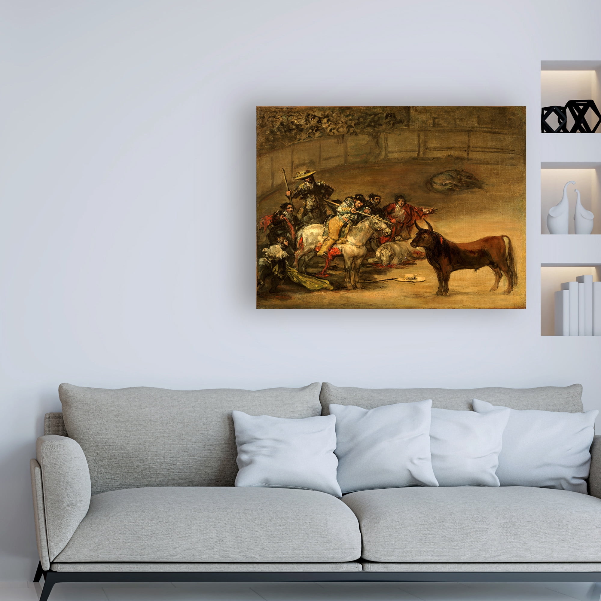 Trademark Fine Art 'Bullfight' Canvas Art by Goya
