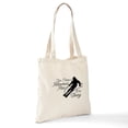 thumbnail image 6 of CafePress - Skiing Retirement Plan Tote Bag - Unisex Canvas Tote Bag, Beige, 1-Piece, 6 of 6