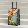 thumbnail image 2 of Lsque Cozy Cartoon Backyard Printed Luggage Cover, Travel Luggage Protector,Scratch and Dirt Resistant, Fits 18-32 Inch Luggage - X-Large, 2 of 9
