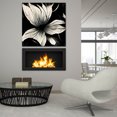 thumbnail image 6 of Epic Art 'Flowers Black White 10' by Ray Heere, Acrylic Glass Wall Art, 36"x36", 6 of 8