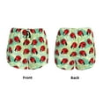 thumbnail image 3 of Balery Red Ladybugs And Leaf Pantalones cortos deportivos para mujer con forro y dos bolsillos, elásticos, para entrenamiento, gimnasio, yoga-XX-Large, 3 of 7
