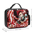 thumbnail image 2 of Demon Slayer Lunch Tote Detachable Leather Lunchbag Cooler Bag Insulated Lunch Box Holder for Work And Picnics, 2 of 8