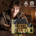 thumbnail image 2 of Horror House Building Block Set, Scary Movie Haunted House Model Compatible with Lego Horror House Building Toy, Halloween Decoration Gift for Man, W, 2 of 7