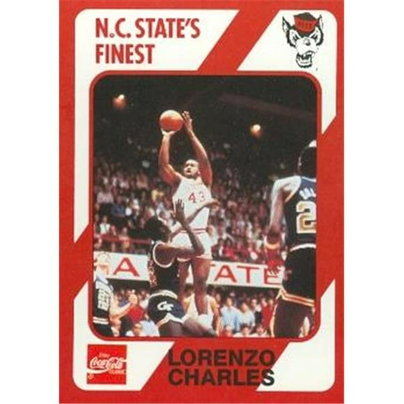 Carte de Basketball Lorenzo Charles (N.c. North Carolina State) 1989 Collection Collégiale No.68