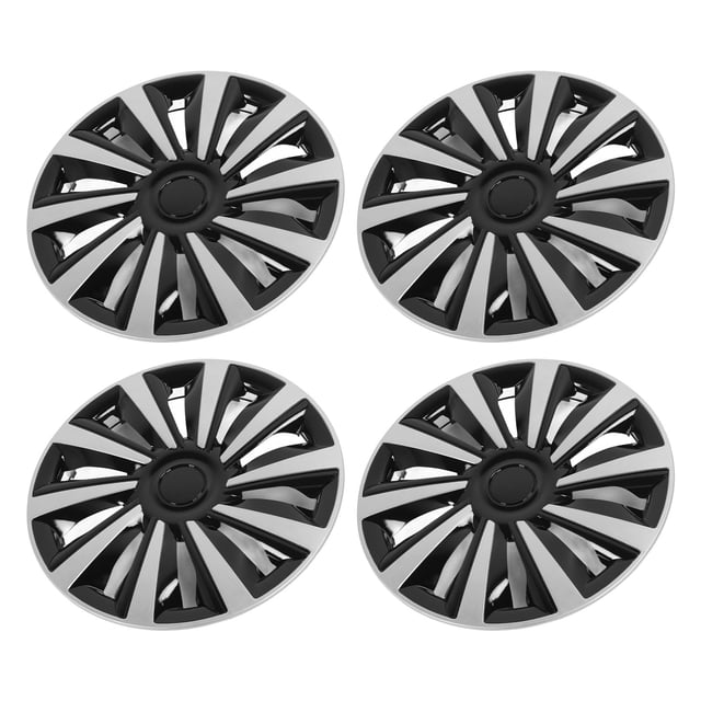 Tapa del Cubo de la Rueda, Protectión completa 4 PC Capa de Llanta de la Rueda de Automóvil Ligera para Cualquiera de Acero de 15 Pulgadas