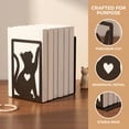 thumbnail image 2 of Unique Bargains 2Pcs Decorative Cartoon Metal Bookends Black 4.2*3.5*7.1inch, 2 of 5