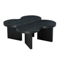 thumbnail image 5 of Hassch Butterfly Coffee Table, 31.5" Modern Split Design Living Room MDF Center Table, 2-in-1 Convertible Small Coffee Tables, Easy Assembly, Black, 5 of 6