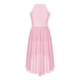 thumbnail image 2 of Nyeemya Girls Sequined Sleeveless Ballet Contemporary Lyrical Dance Dress Leotard Irregular Skirt Costumes Pink 12, 2 of 6