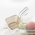 thumbnail image 4 of Cesta cuadrada para freír Injueey contenedor de almacenamiento cocina oro, 4 of 6