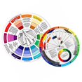 thumbnail image 2 of Oubit Color Wheel,2 Pcs Colour Guide Color Mixing Guide Wheel Art Class Teaching Tool Highly Recommended, 2 of 9