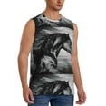 thumbnail image 2 of Disketp Running Horse Black And White Sleeveless Tshirts For Men, Muscle Shirts For Men Dry Fit Tank Top-Small, 2 of 8