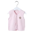thumbnail image 5 of Staki Baby Winter Coat Toddler Girls Fleece Vest Kids V-Neck Vest Jacket Lightweight Sleevless Fall Winter Warm Outerwear(Pink,0-3 Months), 5 of 5