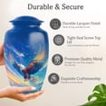 thumbnail image 3 of MUKTIVE Eagle Cremation Urn for Human Ashes Adult - Memorial Urns for Adult Ashes Men - Blue Decorative Large Urns for Mother - 10 Inch Adults Urn for Burial Dad, 3 of 7