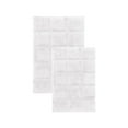 thumbnail image 2 of BNM Non-Slip Washable Bath Rug Set, 20" x 30", 24" x 36", White, 2 of 8