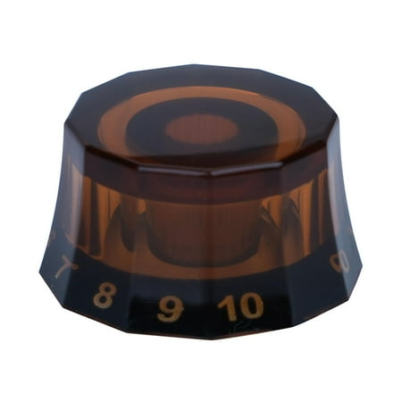 shamjina Bass Knob Electric Guitar Hat Knobs for Electric Guitar Replacement Light Brown