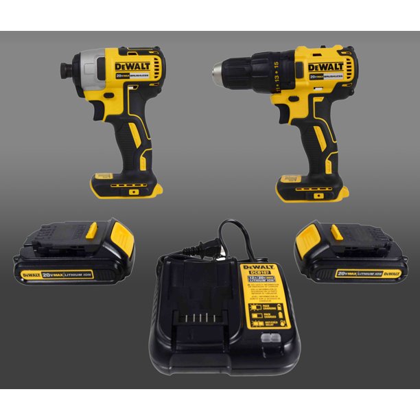 DeWALT Max 1/4" 20V Brushless Impact Driver and Drill Driver 2Tool