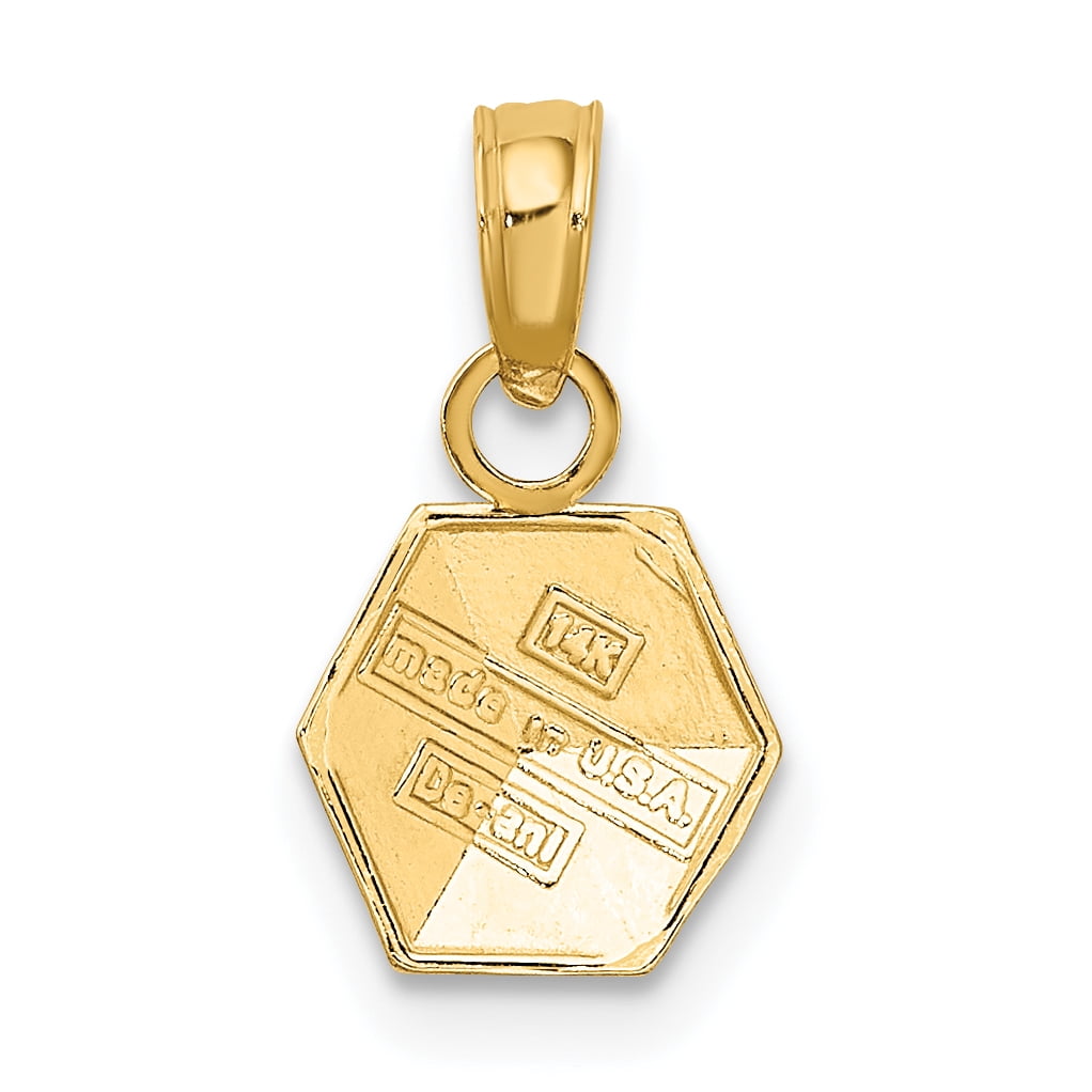 Details about  / 14K Yellow Gold/" B O Y/" Building Blocks Charm Pendant MSRP $123