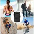 thumbnail image 4 of Unique Bargains 1 Pc Portable Phone Holder Arm Bands with Zipper for Hiking Gym Black Neoprene, 4 of 4