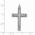 thumbnail image 2 of Pendentif Croix en Argent Sterling 925 Conçu au Laser, 2 of 2