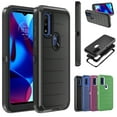 thumbnail image 4 of NIFFPD Moto G Pure Case, Moto G Power 2022 Case with Screen Protector Dual Layer Rugged Shockproof Anti-Drop Black, 4 of 6