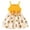 Yellow, variant on Toddler Summer Dress Dinosaur Spaghetti Strap Backless Sundress Baby Girl Bowknot Birthday Beach Dress (Red, 6-9 Months)