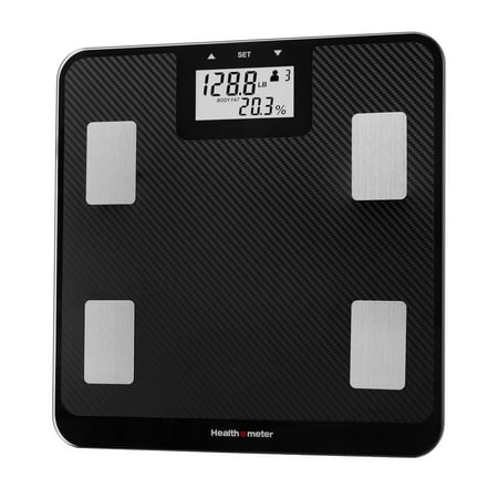 Health o meter Digital Body Composition Scale, BMI, Body Fat, Water Mass, Multi-User Tracking, 500 lb
