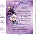 thumbnail image 5 of Gift for Mom from Daughter, Birthday Gifts for Mom, Mom Gifts, for Mom, Best Mom Ever Gifts, I Love You Mom Blanket (Size: 50"x60"), 5 of 6