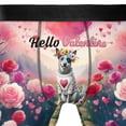 thumbnail image 4 of Hello Valentine’s Day Australian Cattle Dog Flower Crown Romantic Pink Floral All Over Print Boxer Briefs Underwear for Men Dad Heeler Lover Gifts - 00031, 4 of 6