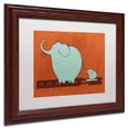 thumbnail image 3 of Carla Martell 'Skateboard Elephant' Matted Framed Art, 3 of 5