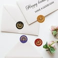 thumbnail image 3 of 1PC Brass Sealing Wax Seal Stamp Removable Wood Handle Butterfly Star Moon 30mm for Envelopes, 3 of 8