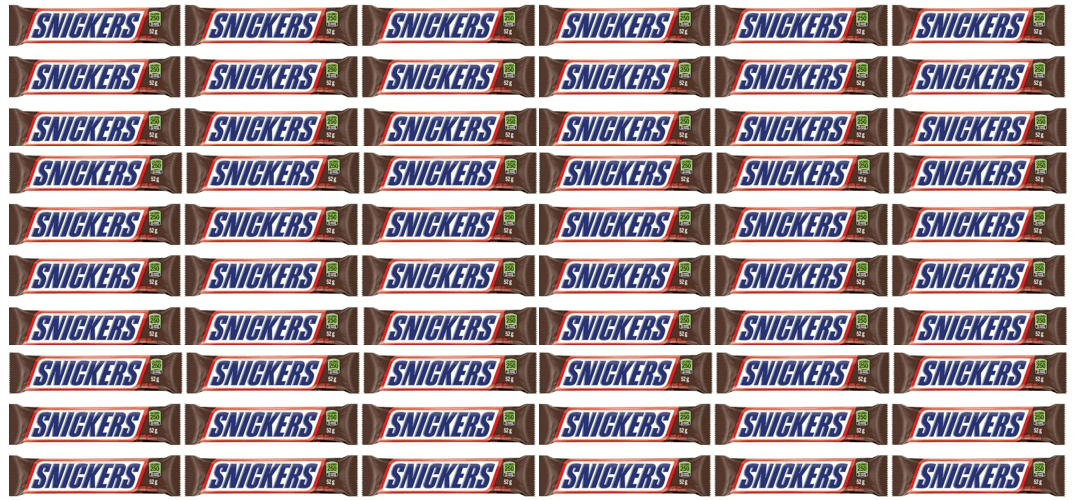 100 SNICKERS, Peanut Milk Chocolate Candy Bars, 100  Full Size Bars