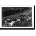 thumbnail image 2 of Historic Framed Print, [5 women doing laundry in stream. Panama Canal Zone, Cuba, or Puerto Rico], 17-7/8" x 21-7/8", 2 of 9