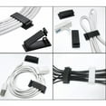 thumbnail image 4 of 5/10/20 Pcs Self Adhesive Cable Management Clips Cable Organizers Wire Clips Cord Holder for TV PC  under Desk Home Off, 4 of 9