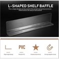 thumbnail image 5 of Adjustable Shelving 8PCS Plastic Shelf Divider- 28cm L x 6cm H Supermarket Commodity Divider Magnetic Baffle, 5 of 5