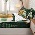 thumbnail image 4 of catabedysis Modern Colorful Camper Zipper Full Size Comforter Sets with Fitted Sheet and 2 Pillowcases,Cartoon Camping Print Zipper Bedding Set For Boys,Multicolor,Polkadot Reversible,4-Piece, 4 of 7