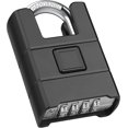 thumbnail image 1 of Grand Cadenas Extérieur Robuste à Combinaison, Cadenas Étanche à 4 Chiffres Résistant aux Coupures avec code, Cadenas de Haute Sécurité avec Chaîne de 8mm d'Épaisseur, 1 of 5