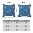thumbnail image 2 of Yiaed Sharks on White Blue Striped Print Pillow Covers Super Soft Decorative Square Throw Pillow Covers Case Cushion Covers for Sofa Couch Bedroom Car Decor（No pillow core）-20"x20", 2 of 7