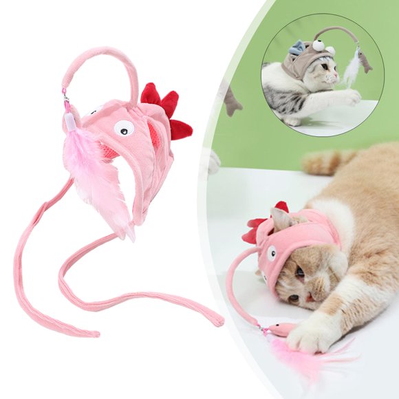 Varita Interactiva Colco de Teaser Para Gatos Dinosaurio Rosa