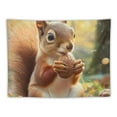 thumbnail image 5 of Patifu Squirrel Nut Forest Tapestry Wall Hanging Unique Style Graphic Tapestries for Home Decor Living Room Bedroom Apartment 40x30inch, 5 of 6