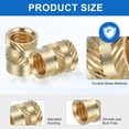 thumbnail image 3 of 66 Pcs Inserts Filetés, M3 Insert en Laiton pour Impression 3D, M3x4.5x7mm, 3 of 6